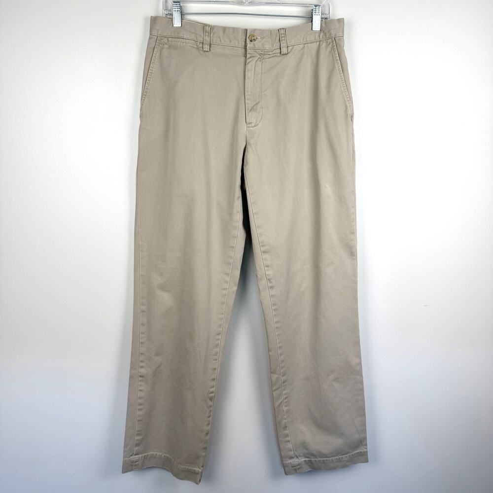 Vintage Polo Ralph Lauren Preston Pants Size 34x34 Beige Preppy Cotton Chino